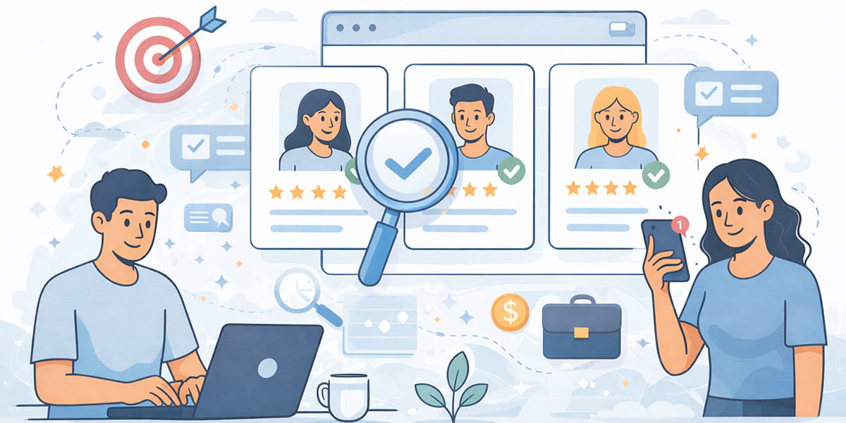 Быстрый поиск проверенных специалистов